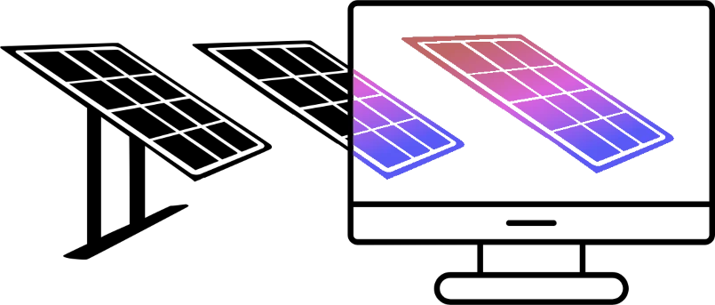 Digitaler Zwilling einer Solar-Anlage (Photovoltaik-Anlage)